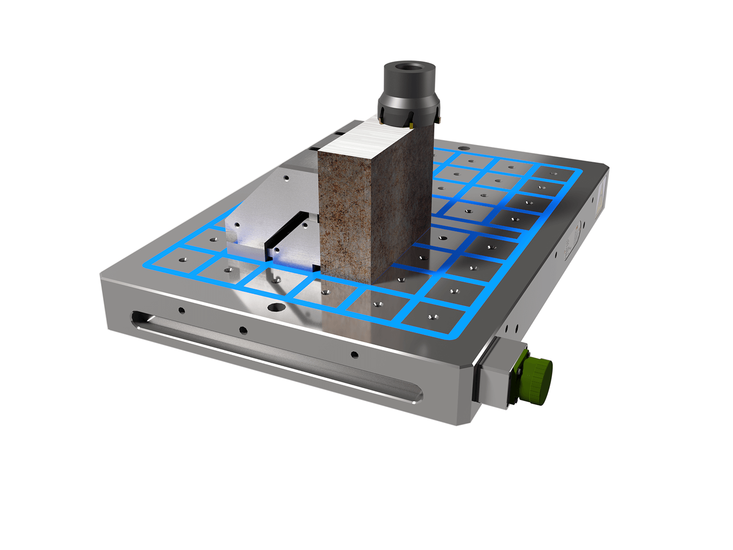 Square clamping with extension